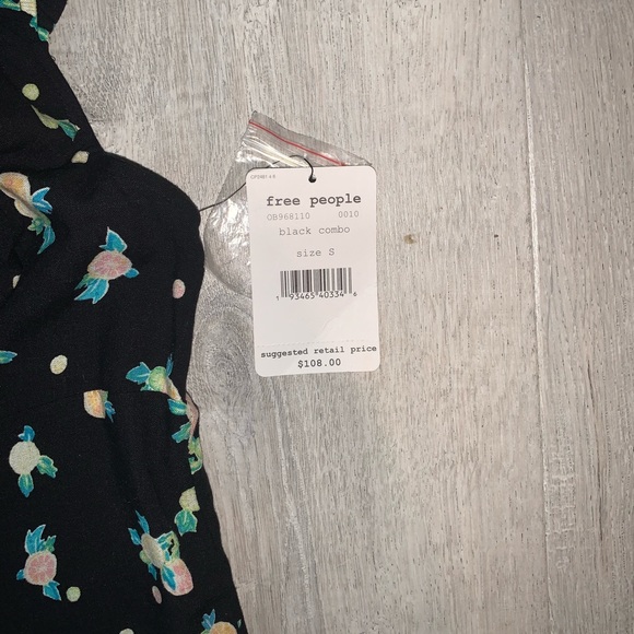 NWT Free People Like A Lady Printed Citrus Dress - Picture 7 of 7